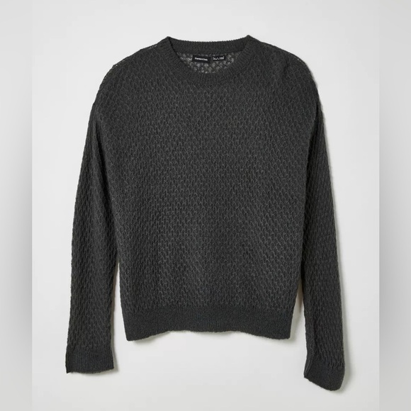 Standard Cloth Sheer Crew Neck Sweater Men’s Gray Size Small Urban Outfitters - Picture 2 of 8